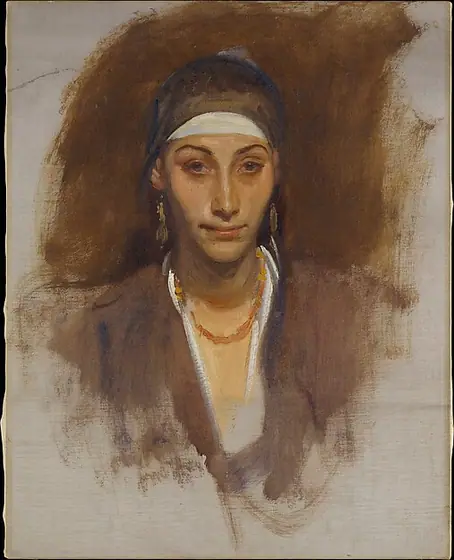 Egyptian Woman with Earrings, John Singer Sargent, 1890–91, oil on canvas