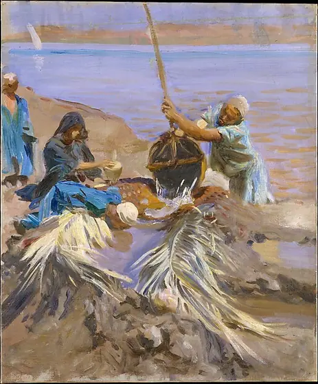 Egyptians Raising Water from the Nile, John Singer Sargent, 1890–91, oil on canvas