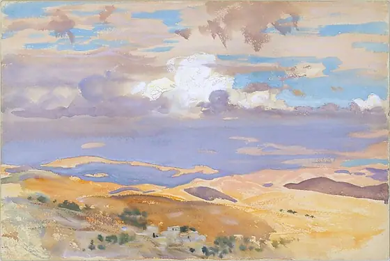 From Jerusalem, John Singer Sargent, 1905–6, watercolor, gouache, and graphite on off-white wove paper
