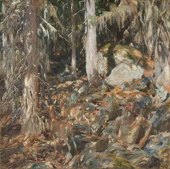 The Hermit (Il solitario), John Singer Sargent, 1908, oil on canvas