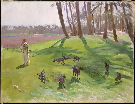 Landscape with Goatherd, John Singer Sargent, 1890–1891, oil on canvas