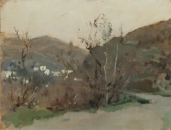 Spanish Landscape, John Singer Sargent, 1879–80, oil on wood