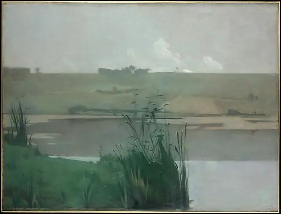 Arques-la-Bataille, John Henry Twachtman, 1885, oil on canvas