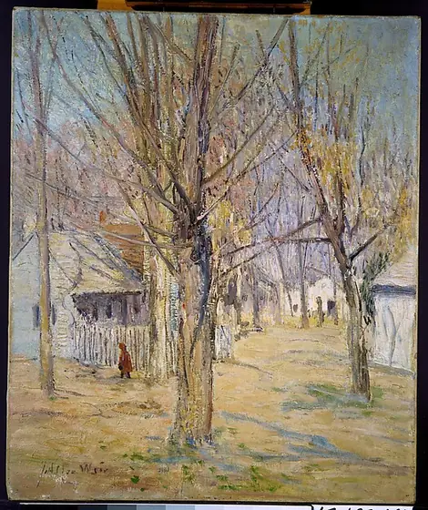 Connecticut Village (Going to School), Julian Alden Weir, after 1891, oil on canvas