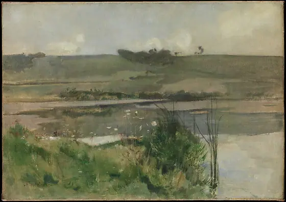 Arques-la-Bataille, John Henry Twachtman, ca. 1884, oil on canvas