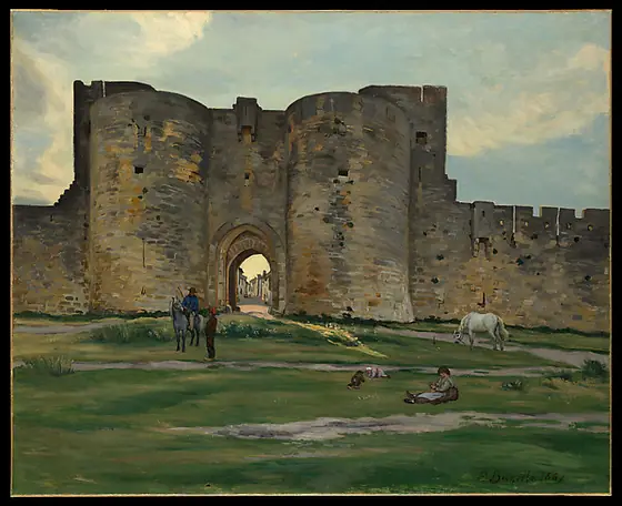 Porte de la Reine at Aigues-Mortes, Frédéric Bazille, 1867, oil on canvas