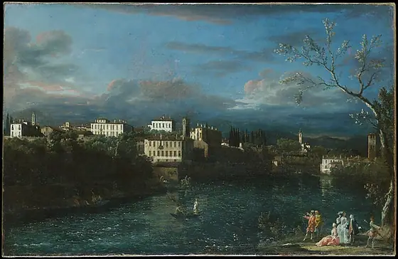 Vaprio d'Adda, Bernardo Bellotto, 1744, oil on canvas