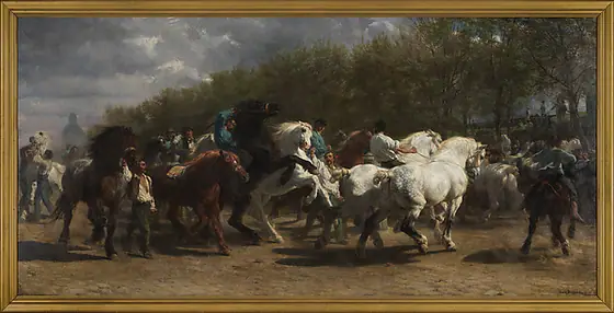 The Horse Fair, Rosa Bonheur, 1852–55, oil on canvas