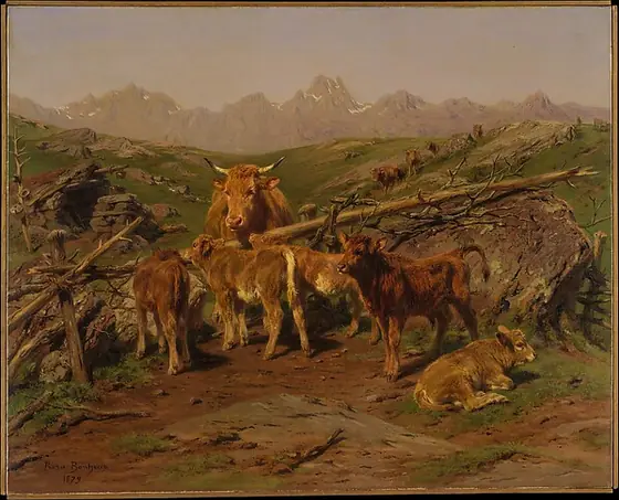 Weaning the Calves, Rosa Bonheur, 1879, oil on canvas