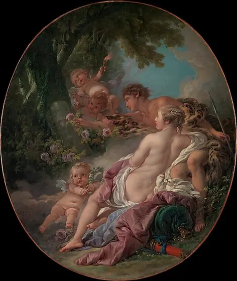 Angelica and Medoro, François Boucher, 1763, oil on canvas