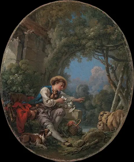 The Dispatch of the Messenger, François Boucher, 1765, oil on canvas