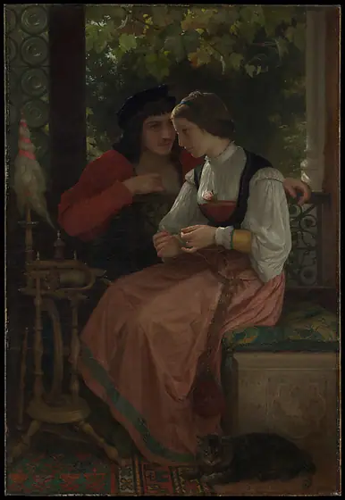 The Proposal, William-Adolphe Bouguereau, 1872, oil on canvas