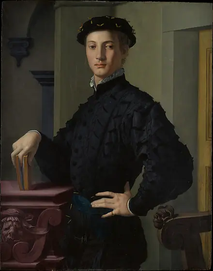 Portrait of a Young Man, Agnolo Bronzino, 1530s, oil on wood
