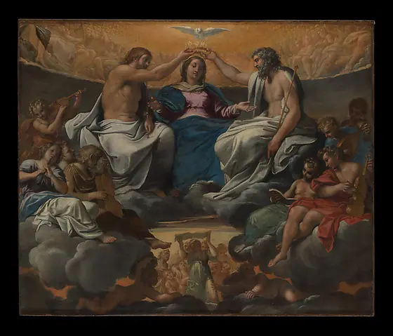 The Coronation of the Virgin, Annibale Carracci, after 1595, oil on canvas