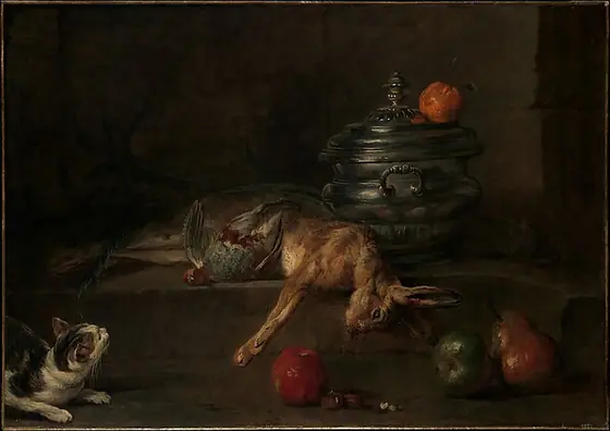 The Silver Tureen, Jean-Baptiste-Siméon Chardin, ca. 1728–30, oil on canvas