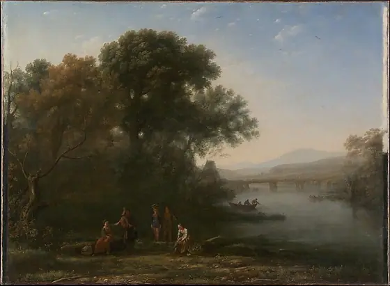 The Ford, Claude Lorrain, possibly 1636, oil on canvas