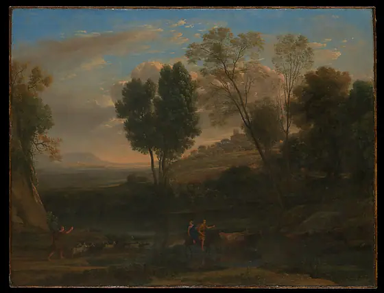 Sunrise, Claude Lorrain, possibly 1646–47, oil on canvas