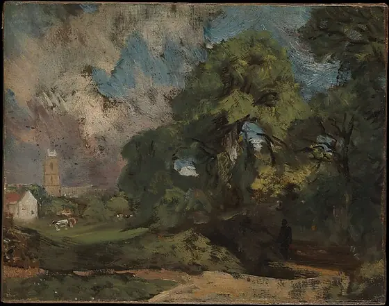 Stoke-by-Nayland, John Constable, ca. 1810–11, oil on canvas