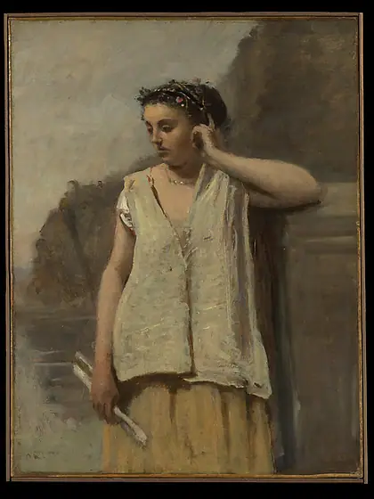 The Muse: History, Camille Corot, ca. 1865, oil on canvas