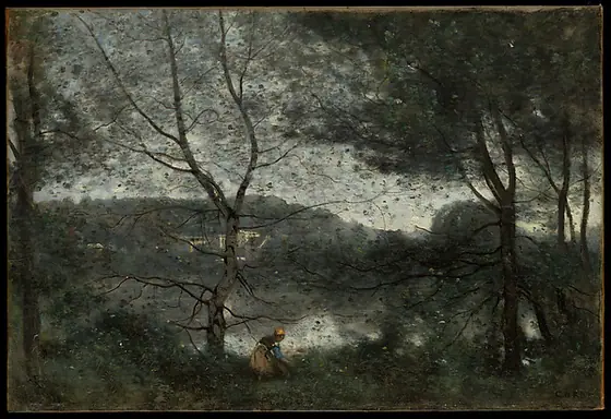 Ville-d'Avray, Camille Corot, 1870, oil on canvas