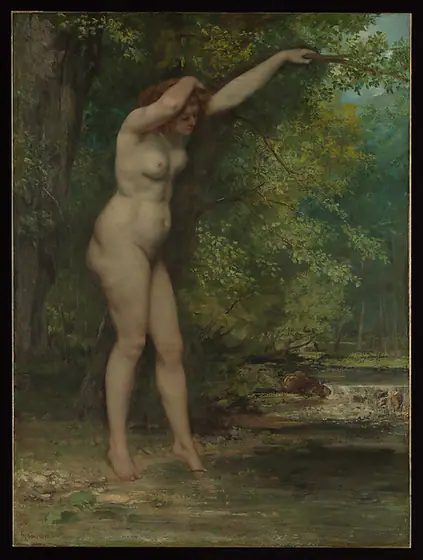 The Young Bather, Gustave Courbet, 1866, oil on canvas