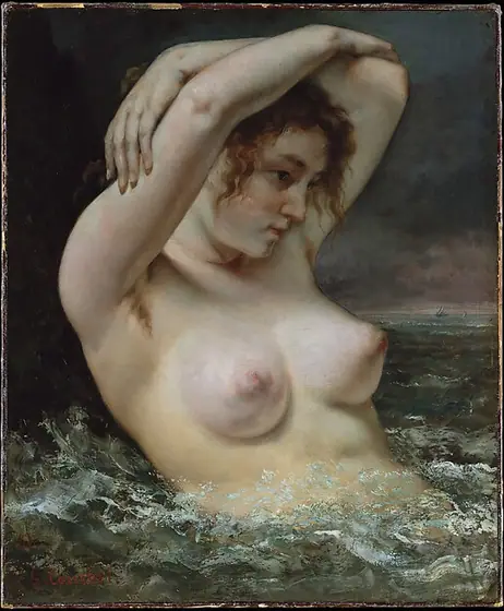 The Woman in the Waves, Gustave Courbet, 1868, oil on canvas