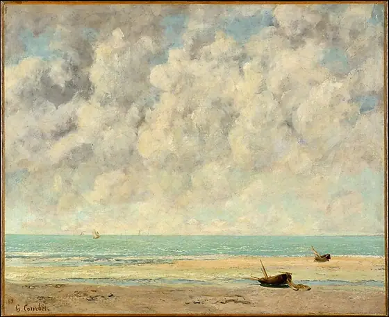 The Calm Sea, Gustave Courbet, 1869, oil on canvas