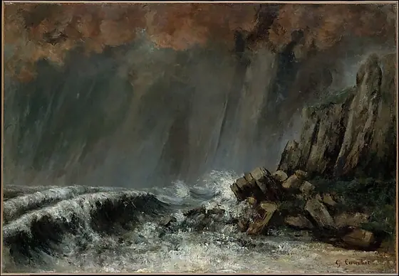 Marine: The Waterspout, Gustave Courbet, 1870, oil on canvas