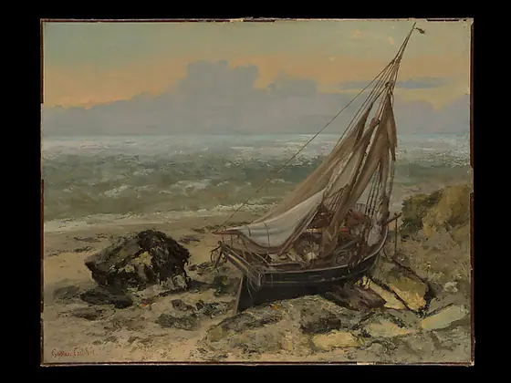 The Fishing Boat, Gustave Courbet, 1865, oil on canvas