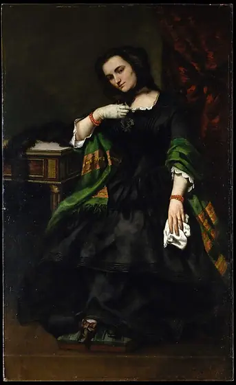 Madame Auguste Cuoq (Mathilde Desportes, 1827–1910), Gustave Courbet, ca. 1852–57, oil on canvas