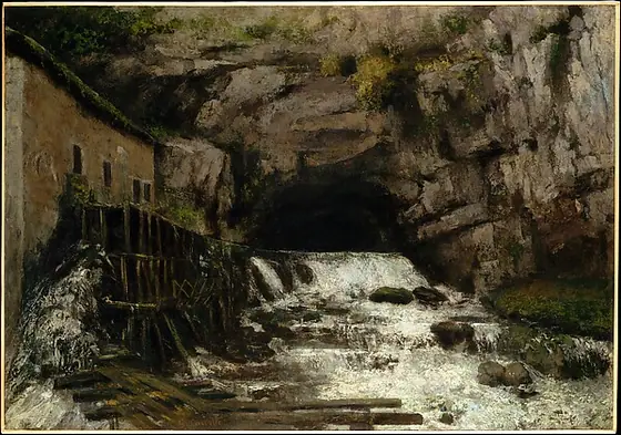 The Source of the Loue, Gustave Courbet, 1864, oil on canvas
