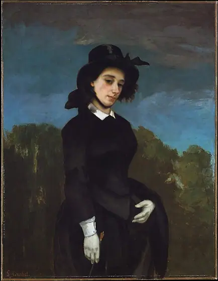 Woman in a Riding Habit (L'Amazone), Gustave Courbet, ca. 1855–59, oil on canvas