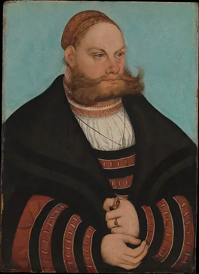 Lukas Spielhausen, Lucas Cranach the Elder, 1532, oil and gold on beech