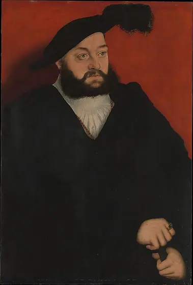 Johann (1498–1537), Duke of Saxony, Lucas Cranach the Elder, ca. 1534–37, oil on beech