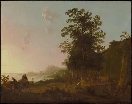 Landscape with the Flight into Egypt, Aelbert Cuyp, ca. 1650, oil on wood