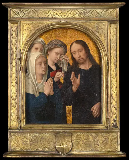 Christ Taking Leave of His Mother, Gerard David, ca. 1500, oil on wood