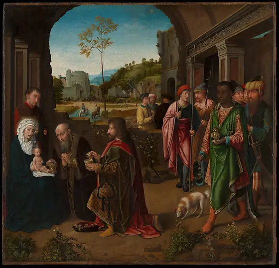 The Adoration of the Magi, Gerard David, ca. 1520, oil on wood
