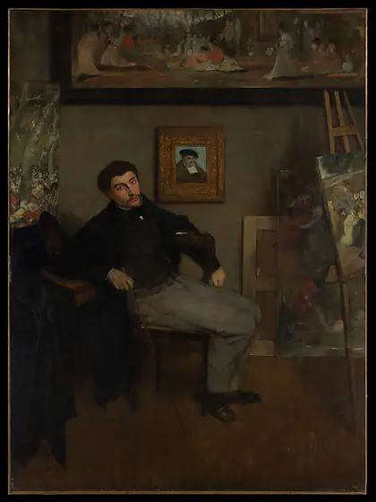 James-Jacques-Joseph Tissot (1836–1902), Edgar Degas, ca. 1867–68, oil on canvas