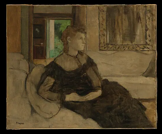 Madame Théodore Gobillard (Yves Morisot, 1838–1893), Edgar Degas, 1869, oil on canvas