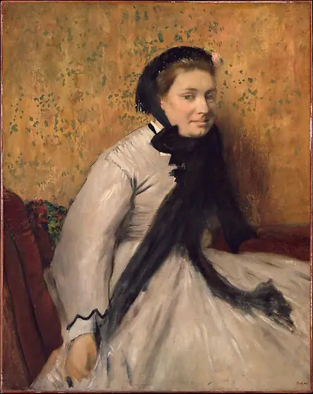 Portrait of a Woman in Gray, Edgar Degas, ca. 1865, oil on canvas