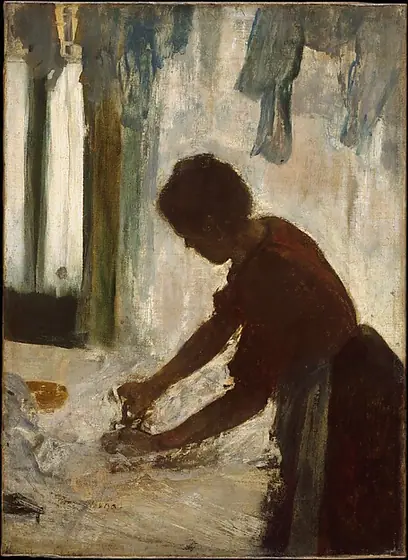 A Woman Ironing, Edgar Degas, 1873, oil on canvas