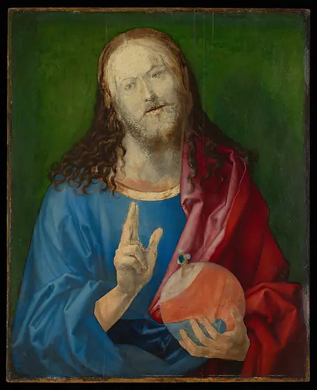 Salvator Mundi, Albrecht Dürer, ca. 1505, oil on linden