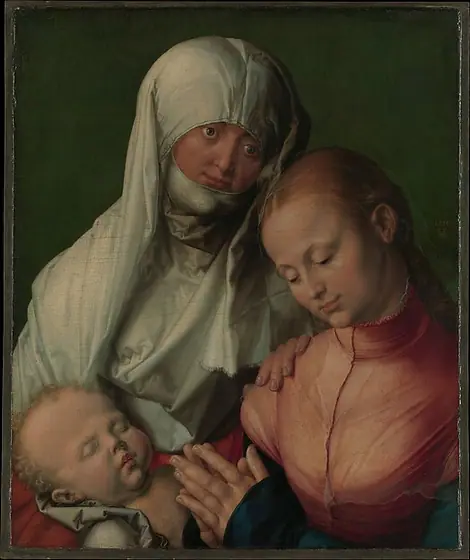 Virgin and Child with Saint Anne, Albrecht Dürer, probably 1519, oil on linden