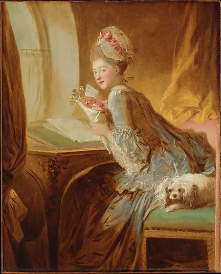 The Love Letter, Jean-Honoré Fragonard, early 1770s, oil on canvas