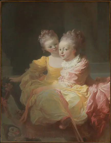 The Two Sisters, Jean-Honoré Fragonard, ca. 1769–70, oil on canvas