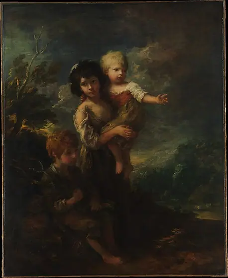 Cottage Children (The Wood Gatherers), Thomas Gainsborough, 1787, oil on canvas