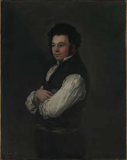 Tiburcio Pérez y Cuervo (1785/86–1841), the Architect, Francisco de Goya, 1820, oil on canvas