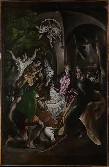 The Adoration of the Shepherds, El Greco, ca. 1605–10, oil on canvas
