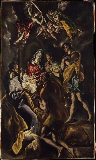 The Adoration of the Shepherds, El Greco, ca. 1612–14, oil on canvas