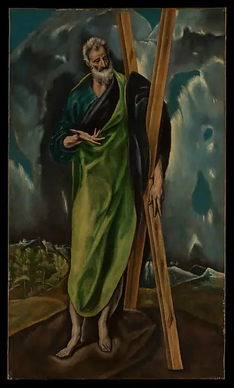 Saint Andrew, El Greco, ca. 1610, oil on canvas